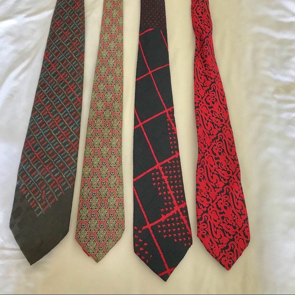 Lot of 4 vintage neckties